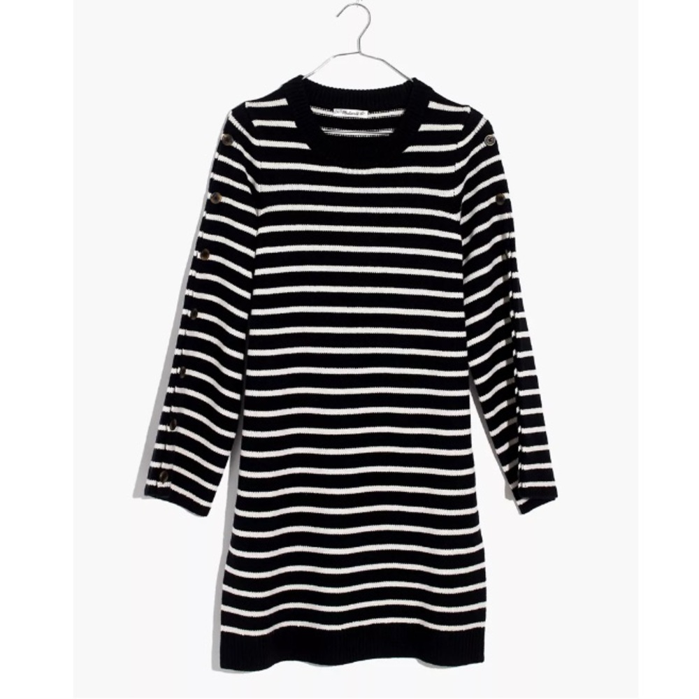 Madewell Button-Sleeve Sweater-Dress - Picture 10 of 13